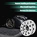 QIAOAUTOCC 4PCS Universal Wheel Spacers 1/2 Inch (12mm) for 5 Lug Wheel Spacers Vehicles Fits Bolt Patterns 5x4.25, 5x110, 5x112, 5x4.5, 5x115, 5x120, 5x4.75, 5x5.0 Cars & Light Trucks