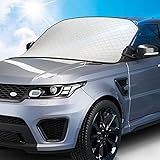 ✅ SANWATEC Frontscheibe abdeckung für alle Jahreszeiten geeignet : Diese auto sonnenschirm das ganze Jahr über und bietet umfassenden Schutz vor SCHNEE, EIS, FROST, UV-Strahlen, Sonnenschutz, Staub, Blättern und Wasser. Sparen Sie Zeit, um das Eis abzukratzen oder morgens aufzuräumen.