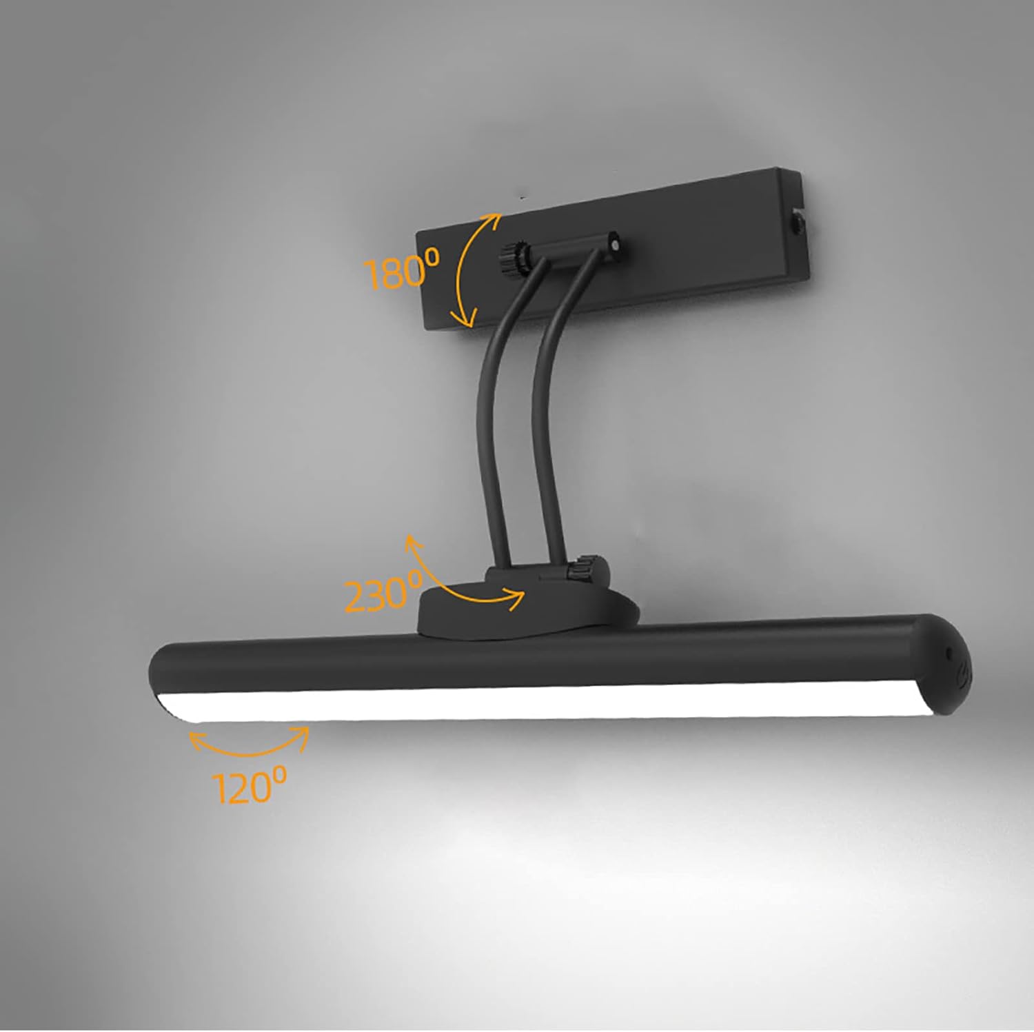 iKenta Dimmable Wireless Rechargeable Battery Operated Picture Light with Remote Timmer, Rotatable Painting Light, 3 Lighting Modes, Cordless LED Display Art Lights for Picture Frame Artworking