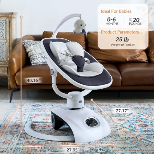 Image of VaVaSoo Baby Swing for Infants 6 Automatic Motion