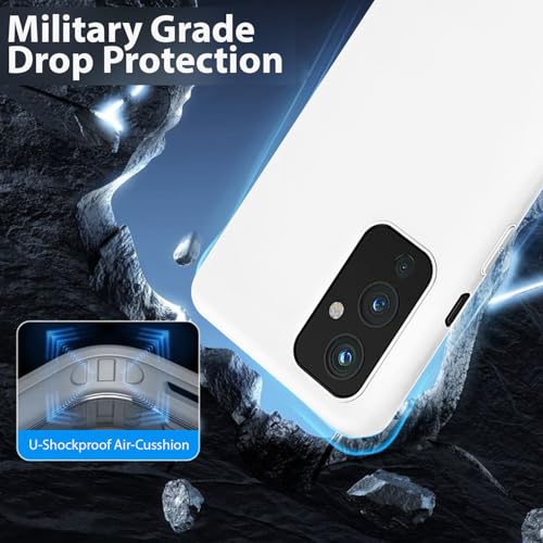 Image of LIRAMARK Liquid Silicone Soft Back Cover Case for OnePlus 9 /1+9 (White)
