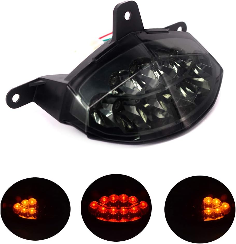 GUAIMI Integrated LED Tail Light Turn Signal Blinker for 125 D 2011-2016 200 D 2012-2016 250 D 2015-2016 390 D 2013-2016 (Black)