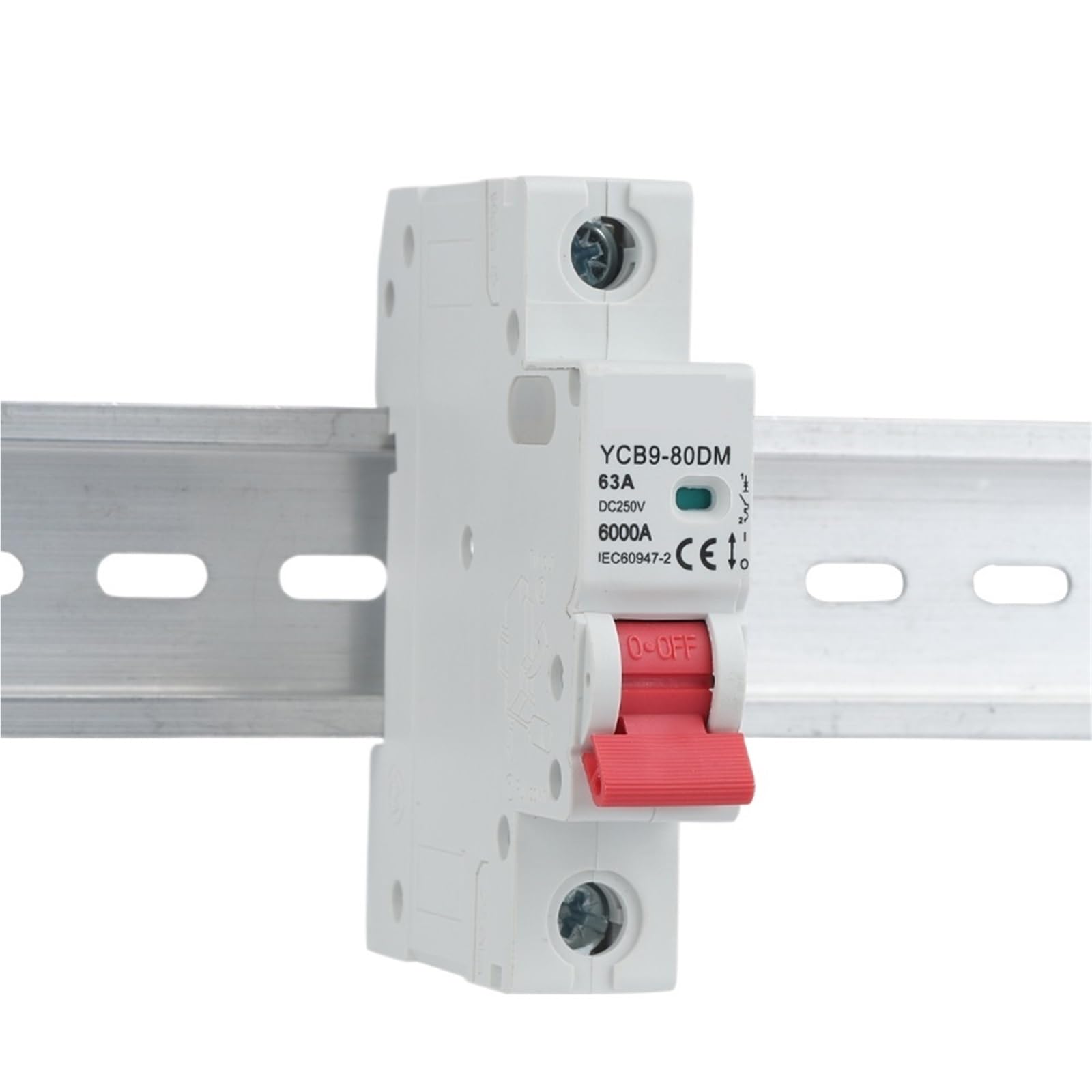 YCB9-80DM 1P DC 250V MCB 6kA mini disjoncteur photovoltaïque 16A