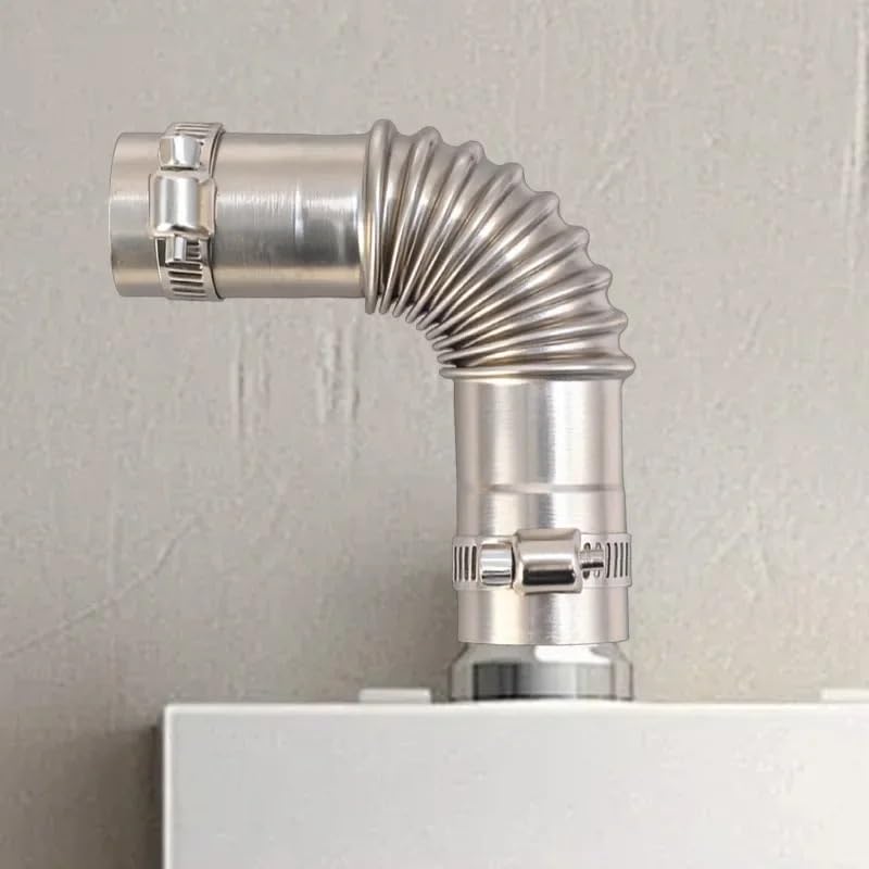 Tubo de escape de acero inoxidable corrugado con conector de escape y abrazadera Webasto 7