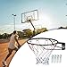 LPLYAA Basketball Rim Goal 17.7'' Universal Hanging Hoop Heavy Duty Wall Mounted Basketball Hoop with Net for Outdoor Home Backyard (Color : Solid Circle)