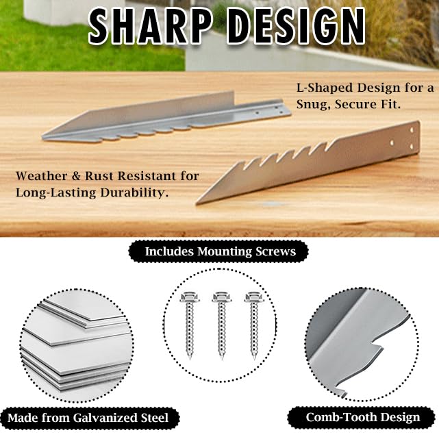 4 Pack Fence Post Anchor, Ground Anchor Fence Post Spike for Wooden Post Swing Heavy Duty Sleeper Stakes - Image 3