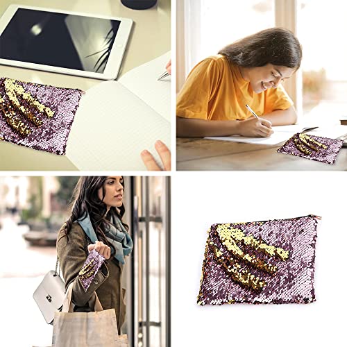 Huaangmaox Pencil Case Reversible Sequin Pencil Pouch High Capacity Makeup Organizer Bag For Pencil Stationery Cosmetics #TOP5