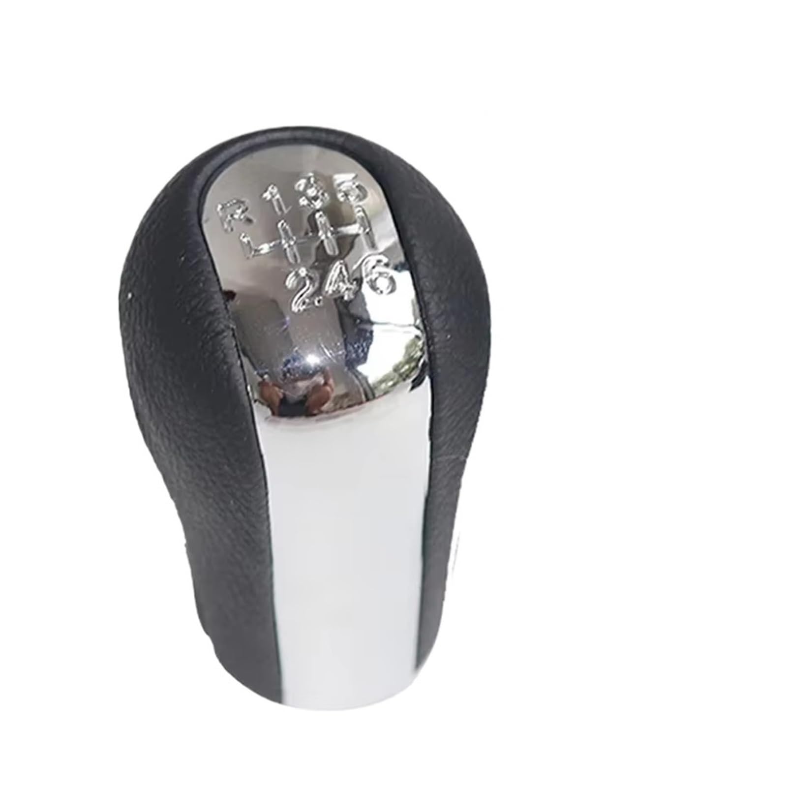 Srvsqtptvk 6 Speed Chrome Car Shift Knob For Toyota For Yaris For Vitz 1999-2005 Manual Gear Shift Knob Plastic Metal Lever 5/6 Speed(6 Speed Chrome)