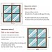 Insulating Film for Windows,Blackout Thermal Insulated Window Drapes Self-Adhesive Window Insulation Kit,Anti-Cold Windproof Noise Reducing Privacy Winter Warm Curtains,Custom (WxH(36x47in))
