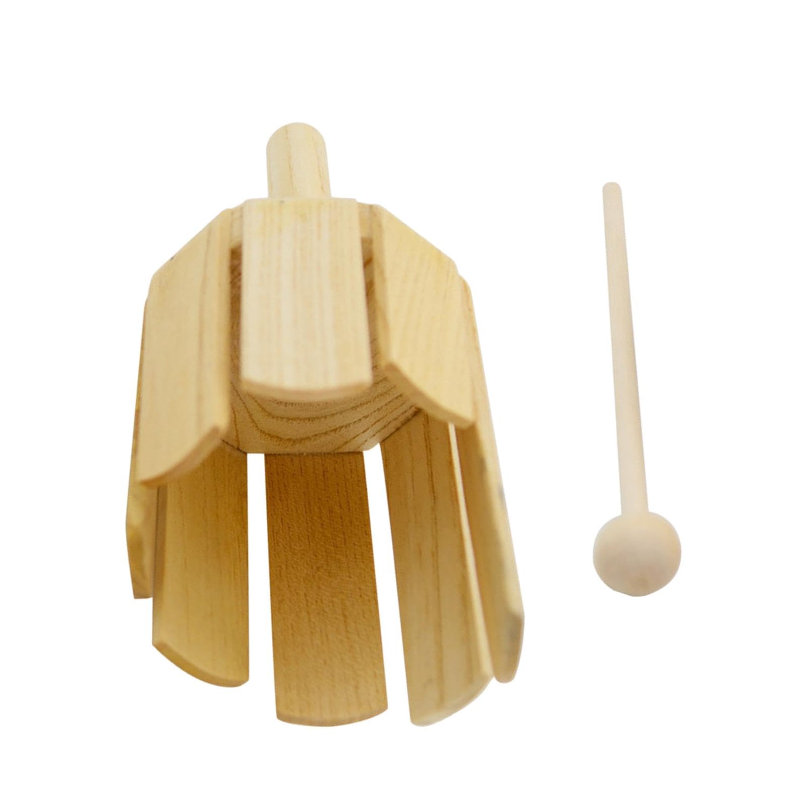 harayaa Holzrührtrommel, Kinder-Holzschlaginstrument, Montessori-Erleuchtung, Holzsounder mit Schlägel für Familiensitzungen