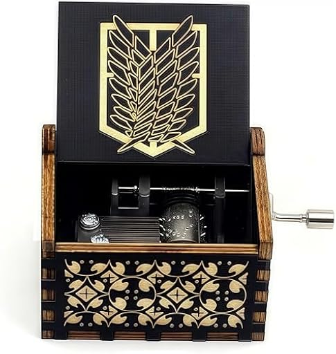 Caja de música de Madera con manivela grabada, Vintage, para cumpleaños, Halloween, Navidad, San Valentín | Ya disponible en tu tienda friki favorita! En mundofriki.es!