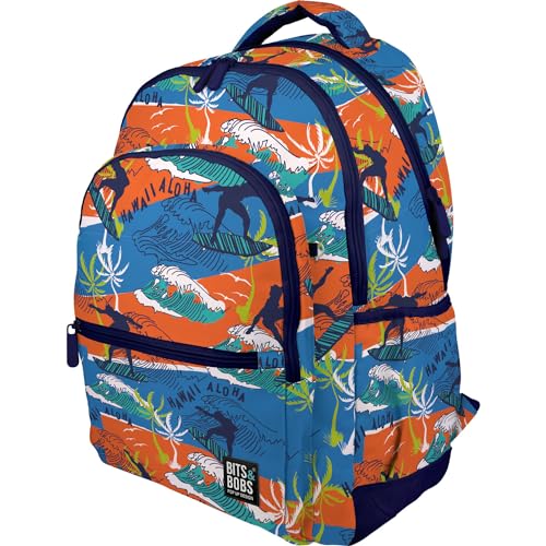 Sac à dos scolaire Grafoplás Hawaii pour le collège et le lycée avec dossier rembourré