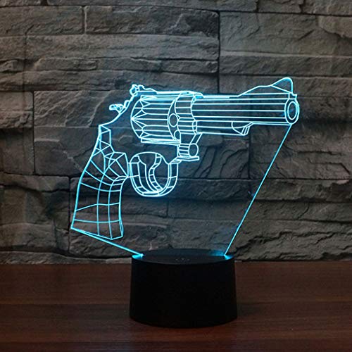 YQ&TL-YS 3D Luz Nocturna,LED De Colores 3D Estéreo Visual De Noche Las Luces De Despertador, Noches De Iluminación De Los Niños Cover