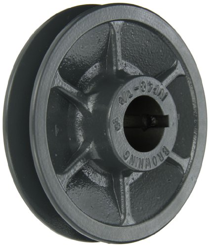 Browning 1VP40X7/8 Variable Pitch Sheave, 1 Groove, Finished Bore, Cast Iron Sheave, for 3L, 4L or A, 5L or B Section Belt