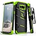 Samsung Galaxy S8 Case, Zizo [Bolt Series] w/ [Galaxy S8 Screen Protector] Kickstand [12 ft. Military Grade Drop Tested] Holster Belt Clip - Galaxy S8 Black/Neon Green 