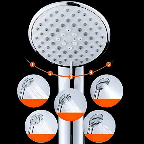 Pommeau de douche anti manque de pression avec flexible et support - 3