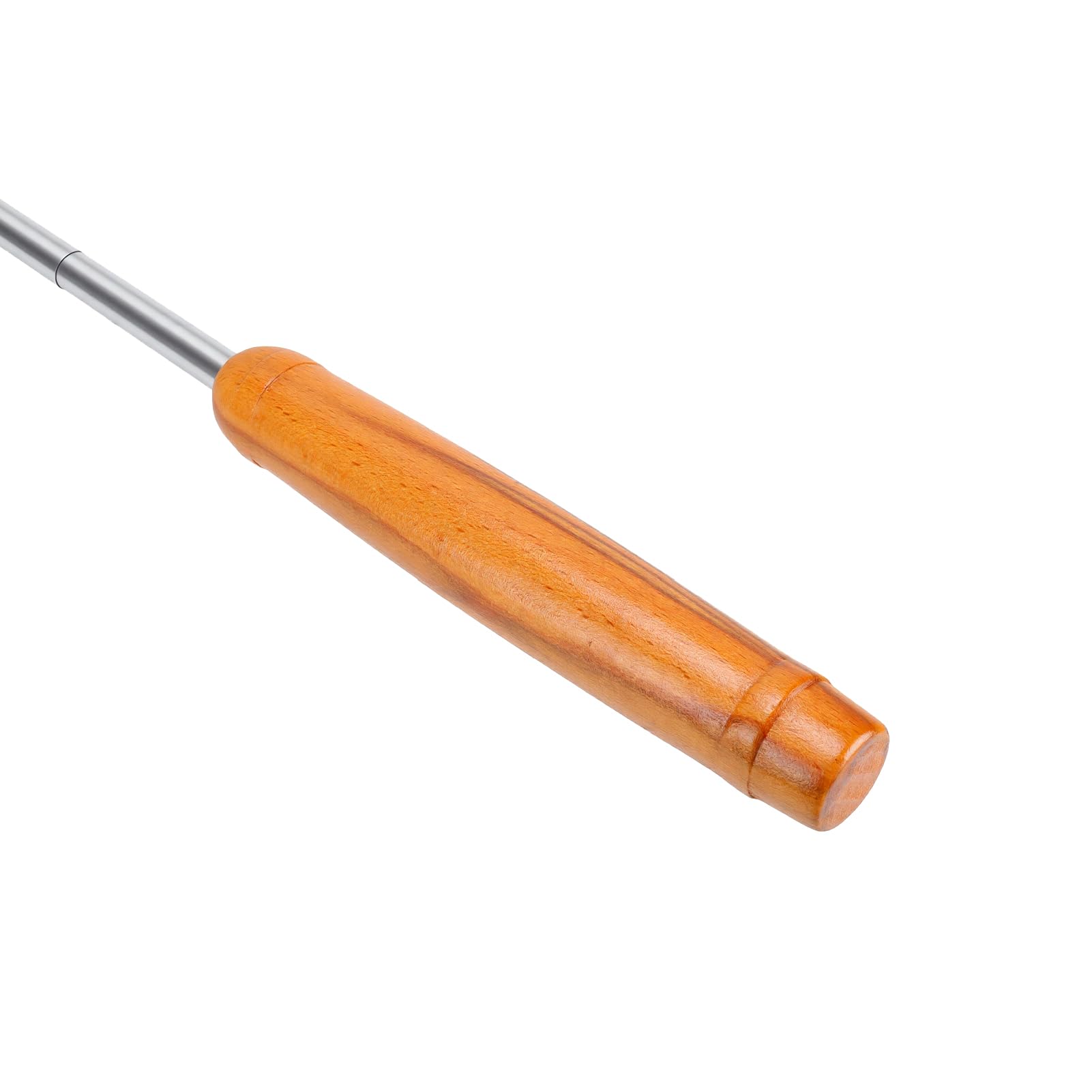 Vassoio per Grigliare i Popcorn, Macchina per Popcorn in Ferro Premium con Rivestimento Antiaderente e Manico in Legno da 42 Cm, Ideale per il Campeggio, la Casa e le Serate di Cinema