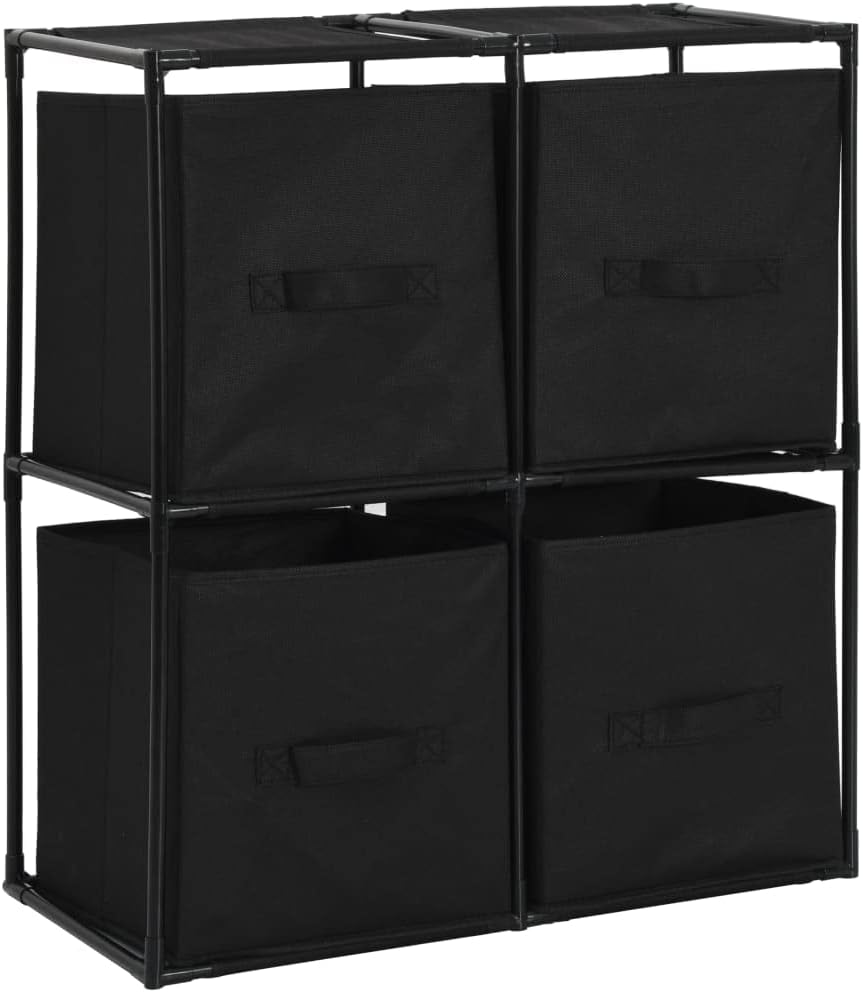 vidaXL Armoire de Rangement avec 4 Paniers Boîte de Stockage Boîte de