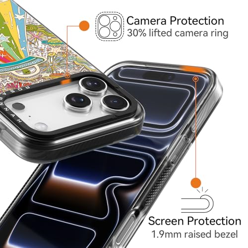 Coque iPhone 17 Pro Max 2m protection alien noire pour éviter les bris d'écran