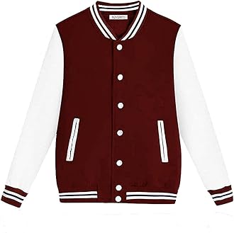 Koverify Solid unisex Varsity Jacket For men and Women/Baseball Jacket/University Jacket