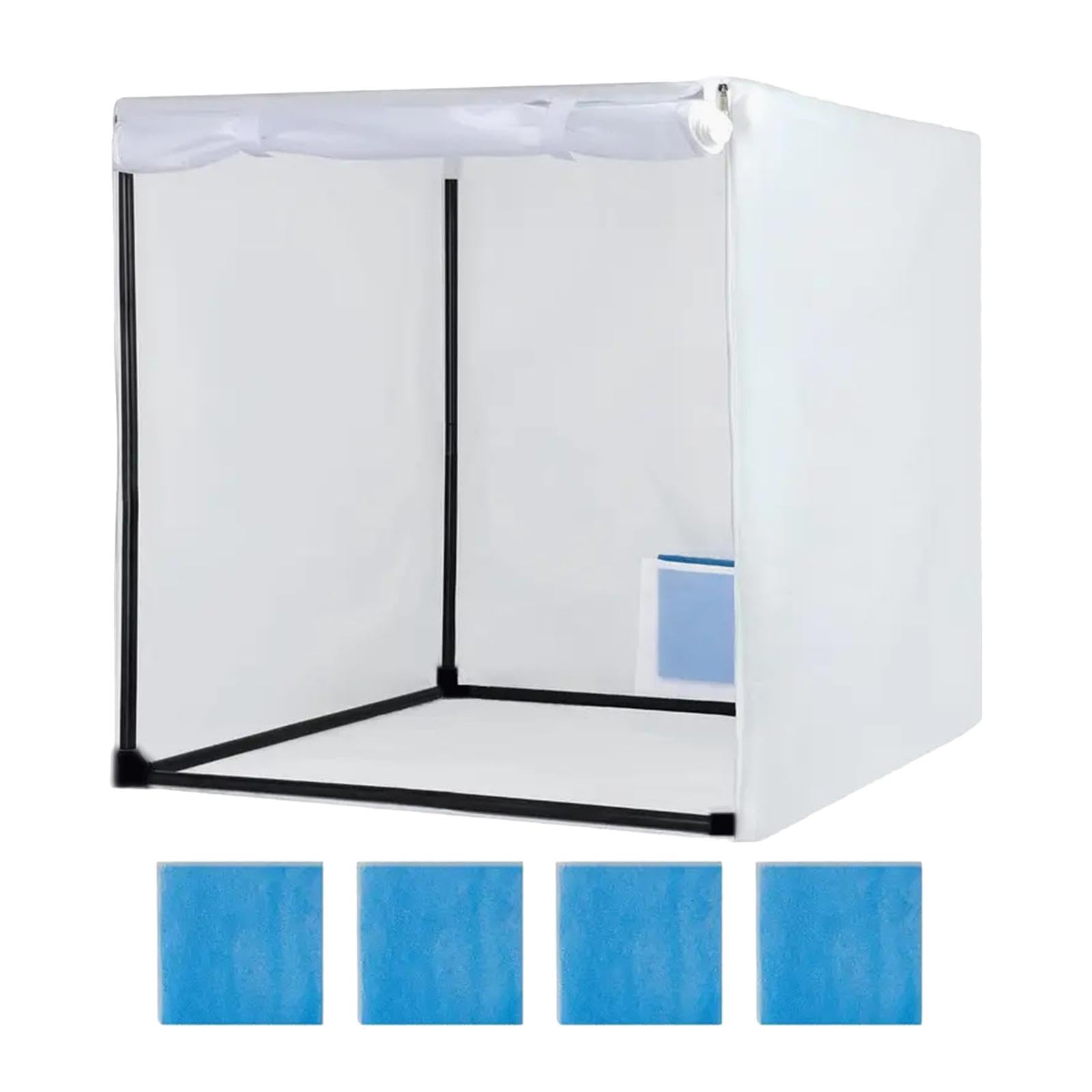 Paint Booth Sprühkabine mit Netzvorhang und Filtermatte aus Oxfordstoff und PVC