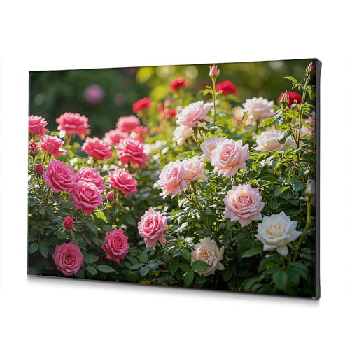 Toile Fleurie 40x60 cm pour Mur de Salle de Bain Chic