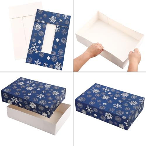 NUJOVI-13-Piece-Christmas-Gift-Boxes-with-Lids-Beautiful-Assorted-Boxes-for-Wrapping-Gifts-with-4-inch-Deep-Robe-Boxes-and-8x8x4-Gift-Box-Gift-Boxes-for-Presents-Shirt-Robe-Lingerie-etc