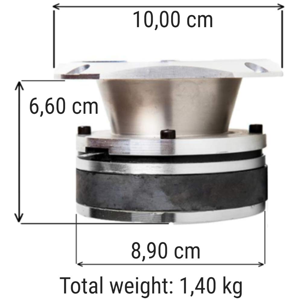 SP Audio 1 SUPER Tweeter SPTW-48 SPTW48 10,00 cm 100 mm 4" Durchmesser 200 watt rms 400 watt max impedanz 4 ohm empfindlichkeit 112 dB Auto Silber, 1 stück