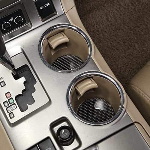 Adorno portavasos fibra de carbono para Toyota Highlander 2009-2013 miniatura 3