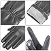alqqas Winter Fashion Leather Gloves for Men, Finger Touchscreen Texting Wool Lined Warm Windproof Suede Driving Gloves