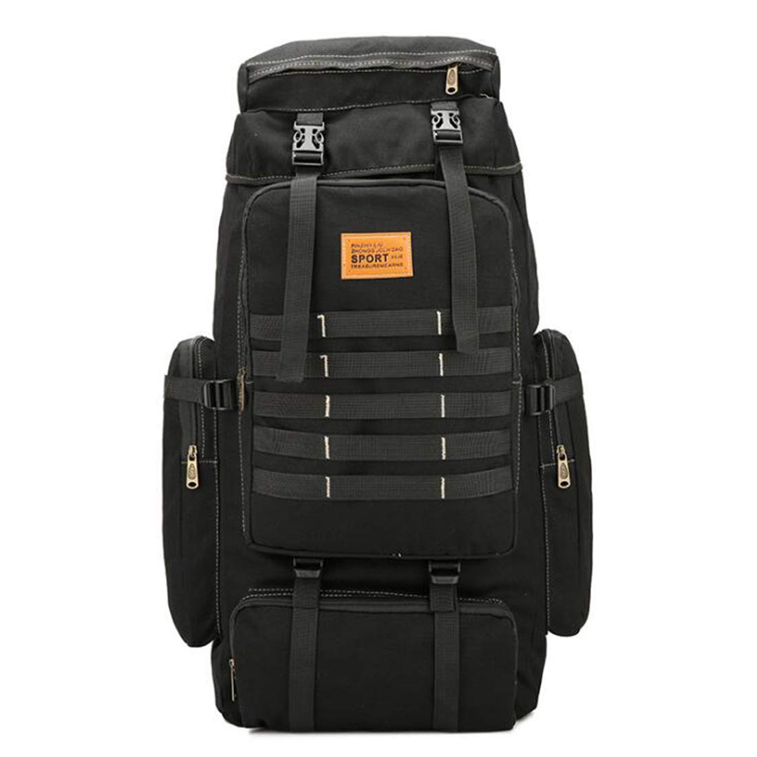 KLZUOPTHiking Backpack Outdoor Military Tactical Bag Waterproof Mountaineering Hiking Camping Backpack 75L