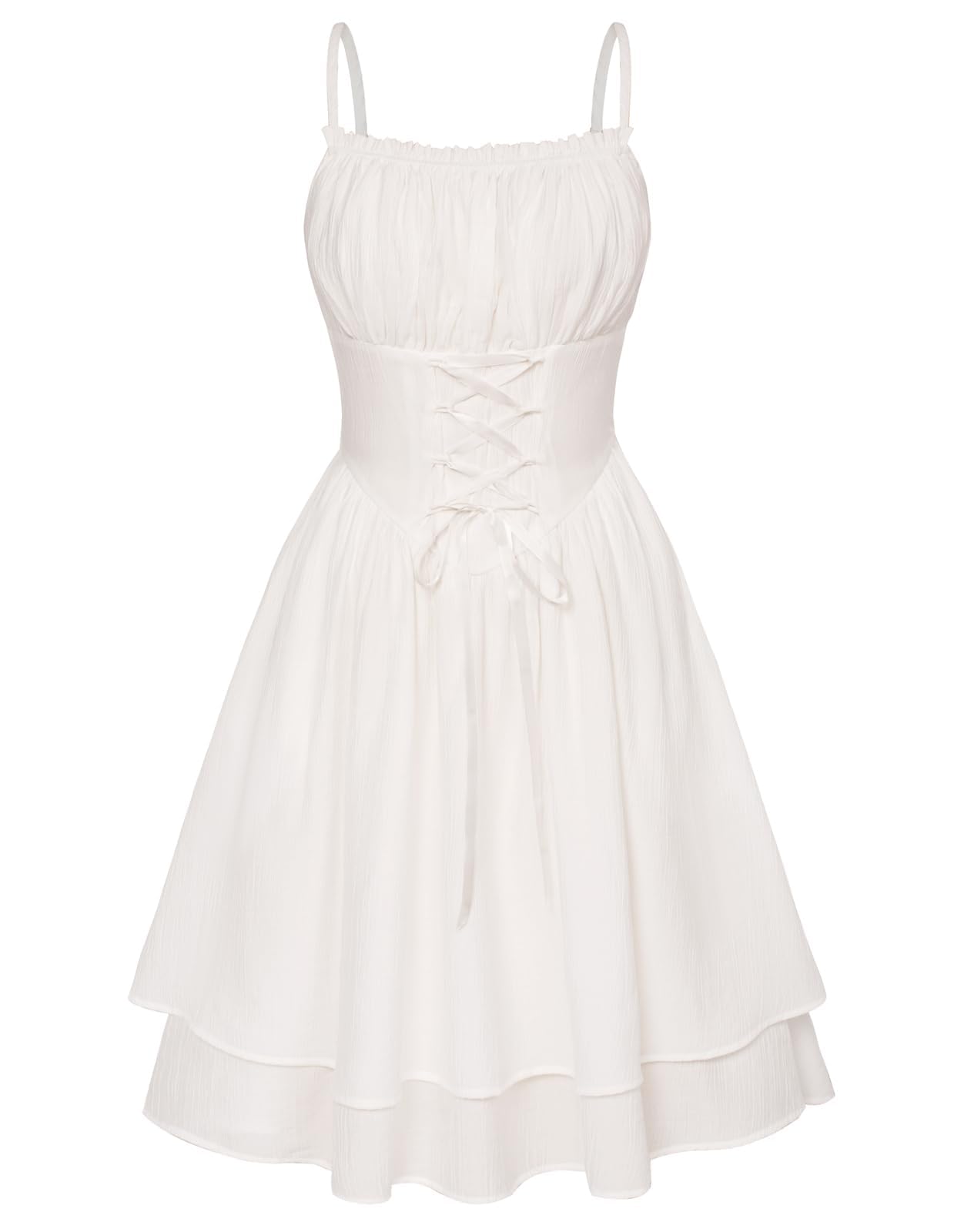Scarlet Darkness Corset Mini Sundress Chiffon Homecoming Dress for Women