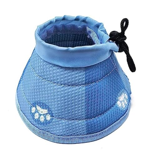 Coleira de cone de gato ajustável para recuperação de gatos tamanho G coleira elizabetana macia para