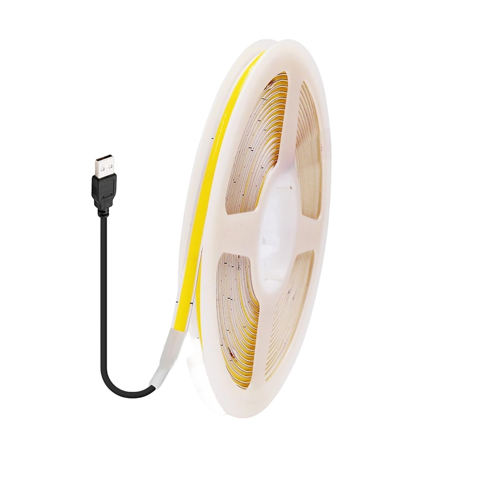 BXGCRAFE 5V USB Thin COB LED Strip 3mm 5mm PCB 320LEDs Multiple Colors Flexible TV Backlight Decor Lamp(Pink,5MM PCB_3M)