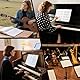 Chornotenmappe mit 30 Hüllen, A4 Chornotenmappe, Notenmappe mit Handschlaufe, piano music folder, PU-Ledereinband Notenmappe mit Seitenzahlen