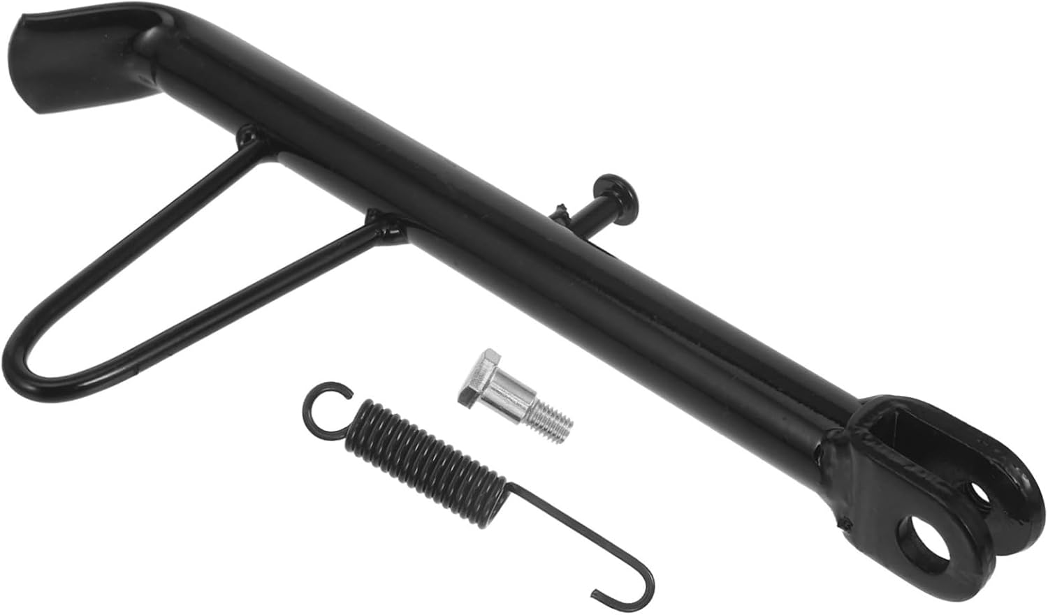 Motorcycle Kickstand Metal Side Stand with Spring and Screws Rust-resistant Foot Stand Replacement for Electric Scooters and Motorbikes Stable Parking Support