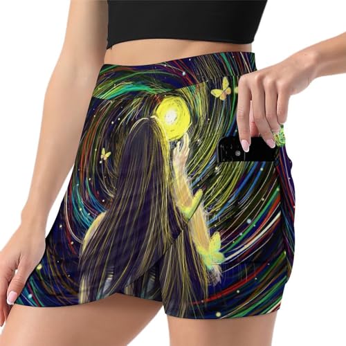 Jupe de tennis Vortex De Rêve mini jupe short de sport pour femme pour le golf et la course