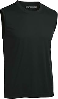 DRIEQUIP Mens Sleeveless Moisture Wicking Muscle T-Shirts. XS-4XL