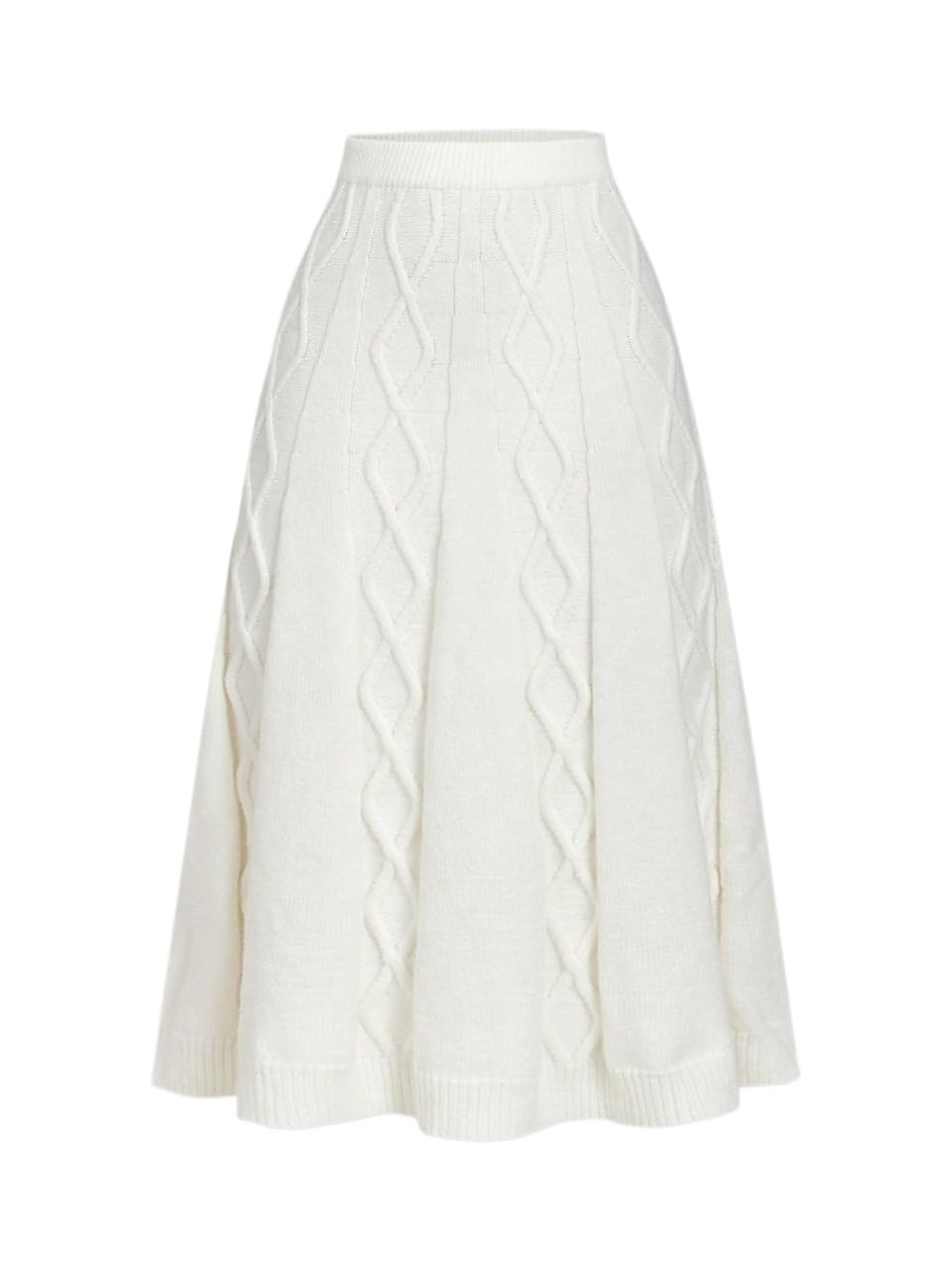 Womens Trendy High Waist Knit Long Skirt for Midi Skirt