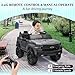 Hetoy 24V 2-Seater Truck Licensed Chevrolet Silverado Ride On Car Toy w/Parent Remote Control,4xSpring Suspension, 3 Speeds, Wireless Music, MP3 Player, Electric Vehicle Car for Kids,Grey