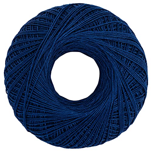 Image of Coats Crochet Aunt Lydia's Crochet, Cotton Classic Size 10, Navy