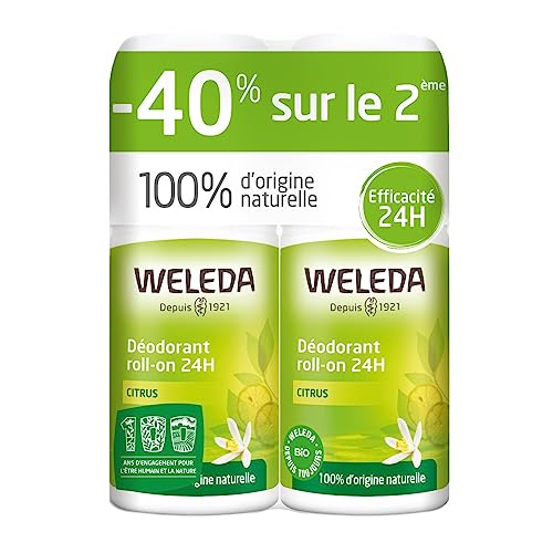 Weleda Citrus Deodorant Roll-On 24H 2 x 50ml