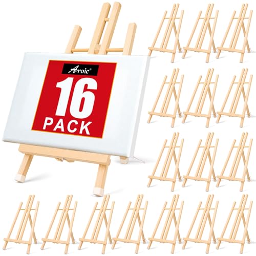 AROIC Wood Easels 15in Tabletop Tripod Easel (16pcs)