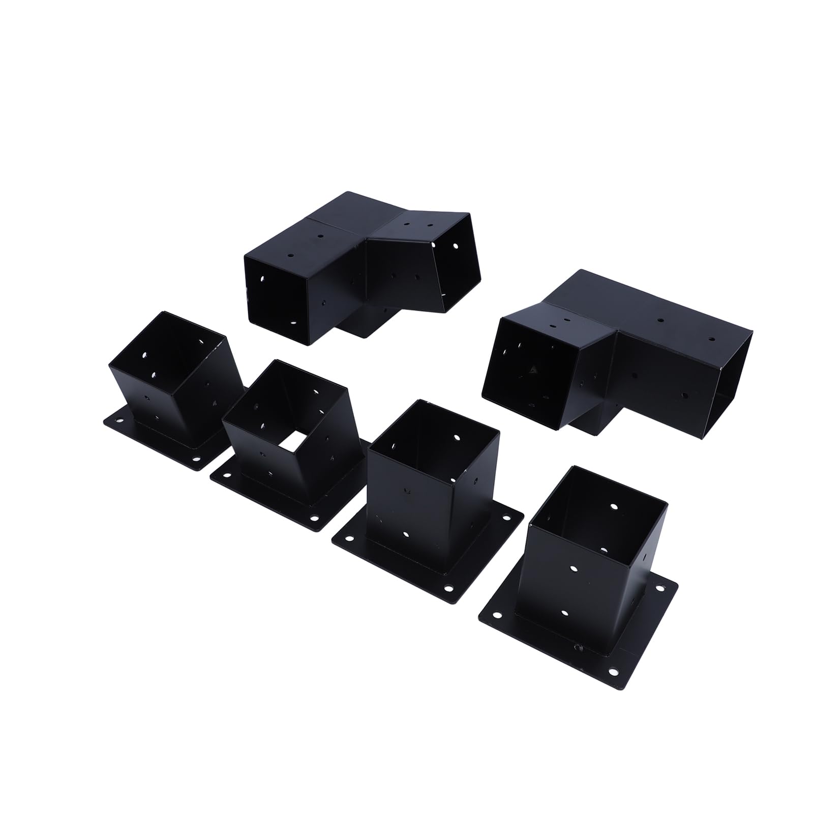 Generic Set di Staffe per Pergola per Tetto Inclinato a 3 Vie da 15 Gradi Kit di Staffe di Montaggio per Pergola Durevole per Pali in Legno da 4x4 Pollici, Installazione Semplice per Tettoia in
