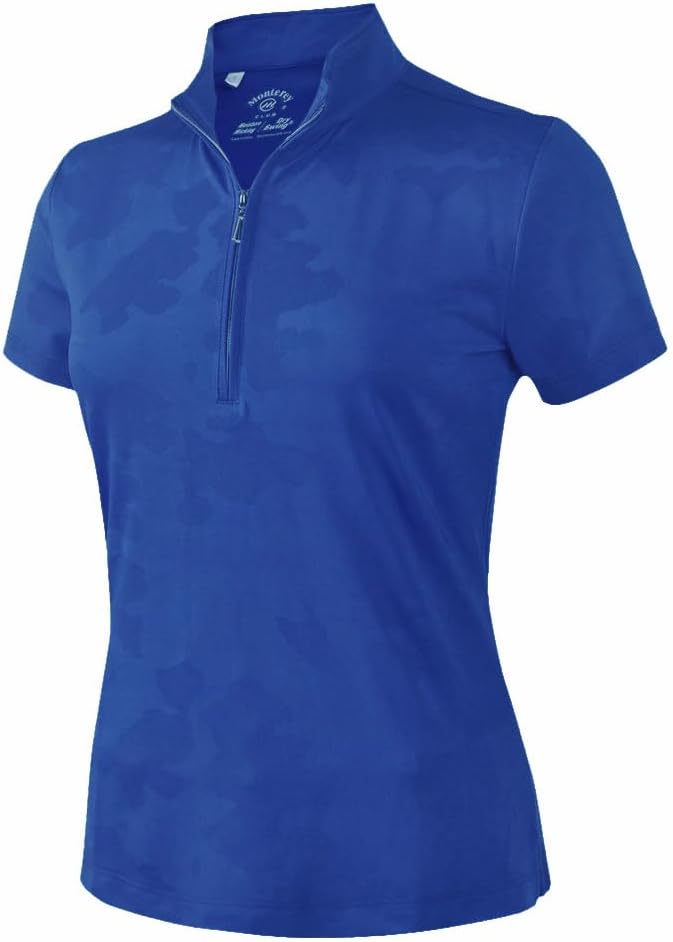 Monterey Club Women's Vintage Fairy Emboss Short Sleeve Shirt #2682