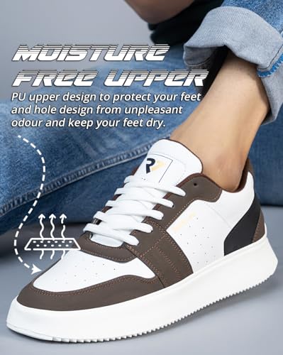 Image of RUN 07 Mens Run1056 PU Sole Street Style with Superior Grip Mid Top Sneakers | Casual Shoes | Perfect Pair with Casual Outfit