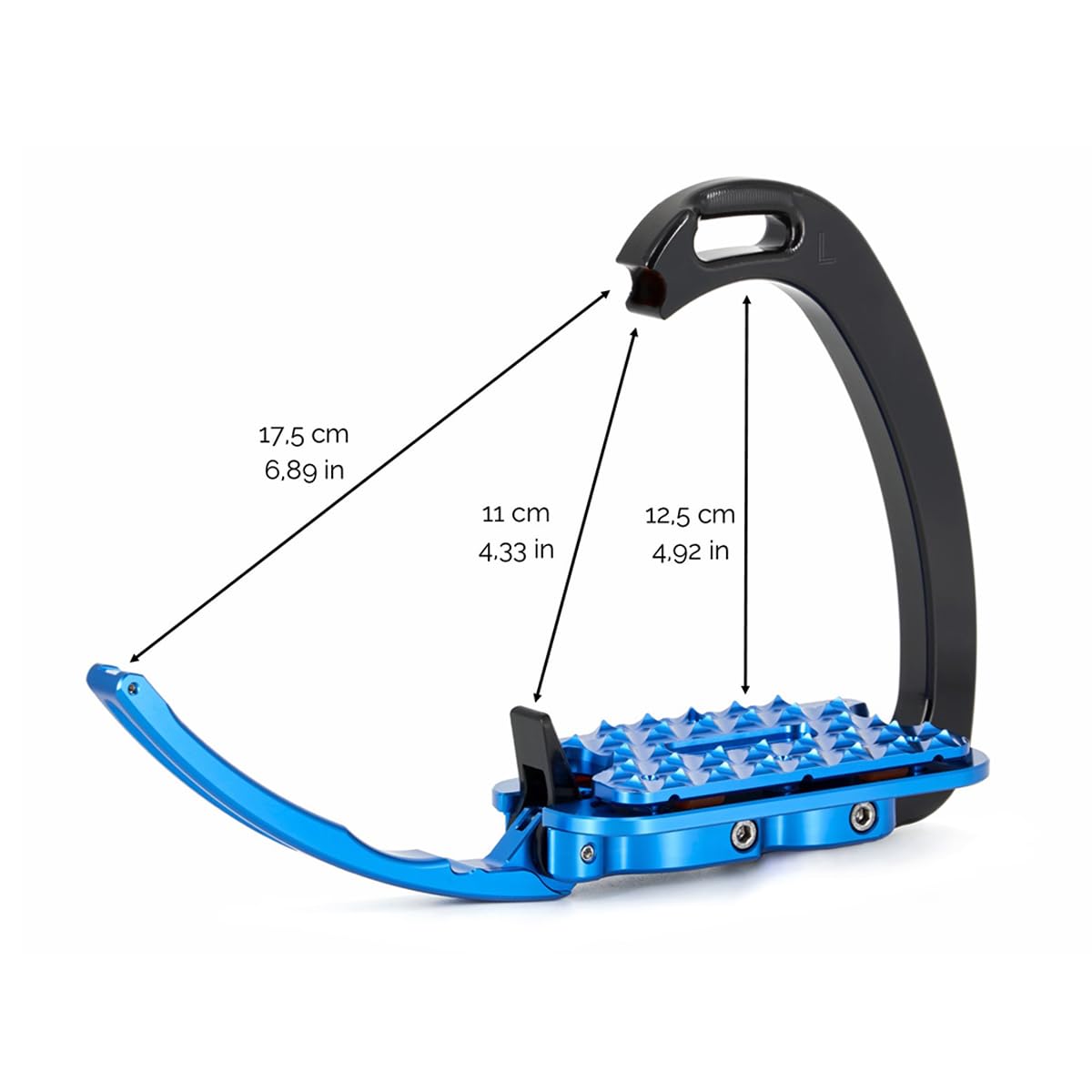 Tech Stirrups Venice Evo Plus - Estribo de seguridad, color negro y negro