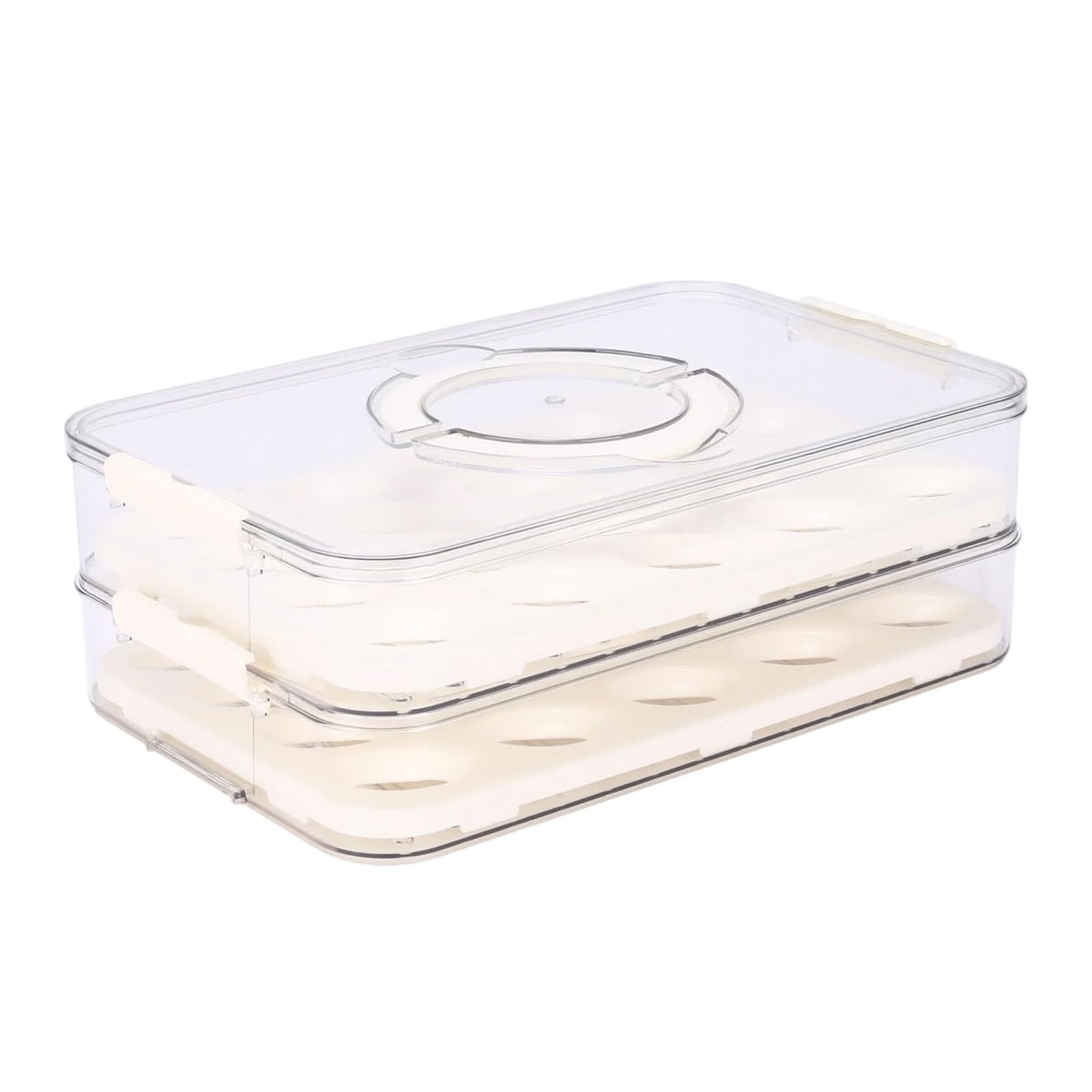APGLSXY Layer Stackable Oocyte Storage Box Large Capacity 40 Embryos Locking Lid Food Safe Easy Neat Transparent TransparentDesign