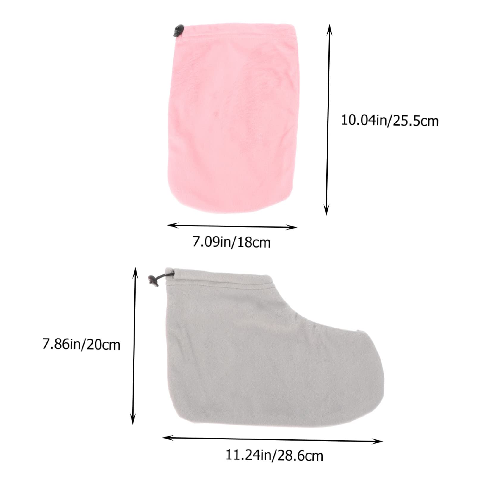 OUNONA 1Set Paraffin Wax Therapy Insulated Hand and Foot Covers Stretchable Mitts and Booties for Moisturizing Treatment Lightweight and Reusable for Home Travel Use