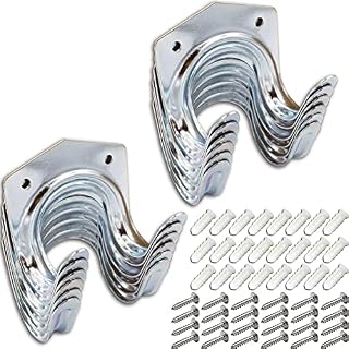 12 Pack Tool Hanger Hooks Set, Storage Hooks, Wall Hooks for Garage Shed and Garden Tools